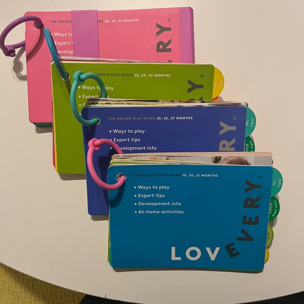 Four Lovevery Play Guide Sets (months 19 through 30)